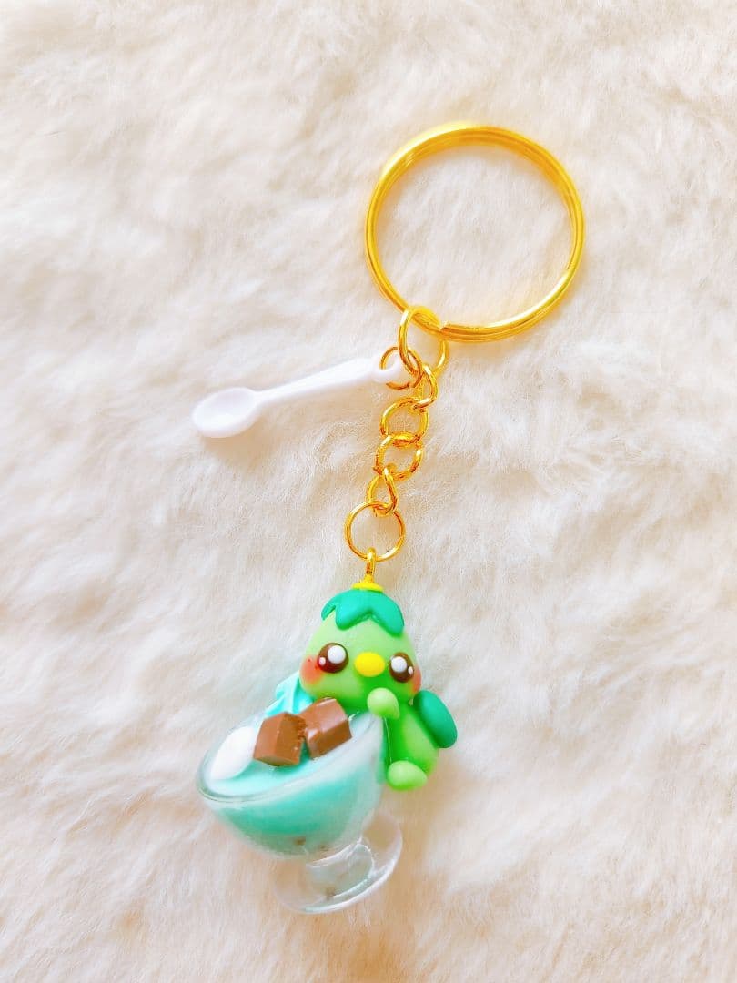 生春巻き　カワウソ　フェイクスイーツ 樹脂粘土　スイーツデコ　ミニチュア