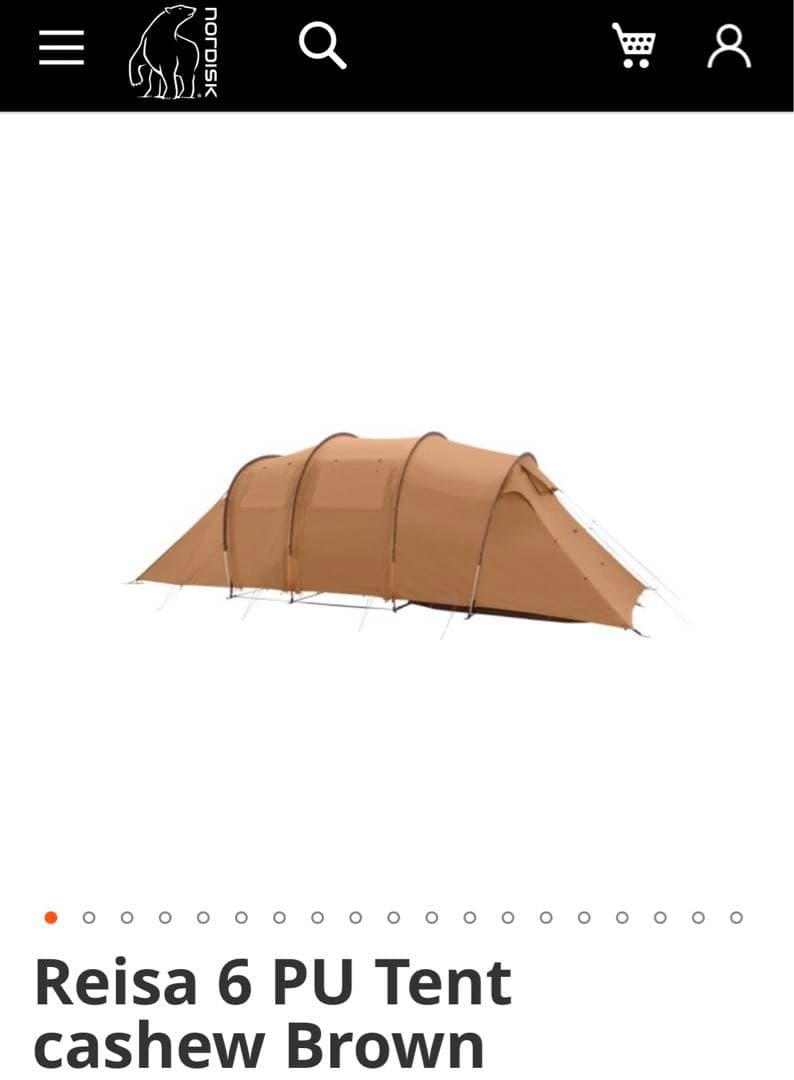 【未使用】Nordisk Reisa 6 PU ノルディスク　テント　レイサ