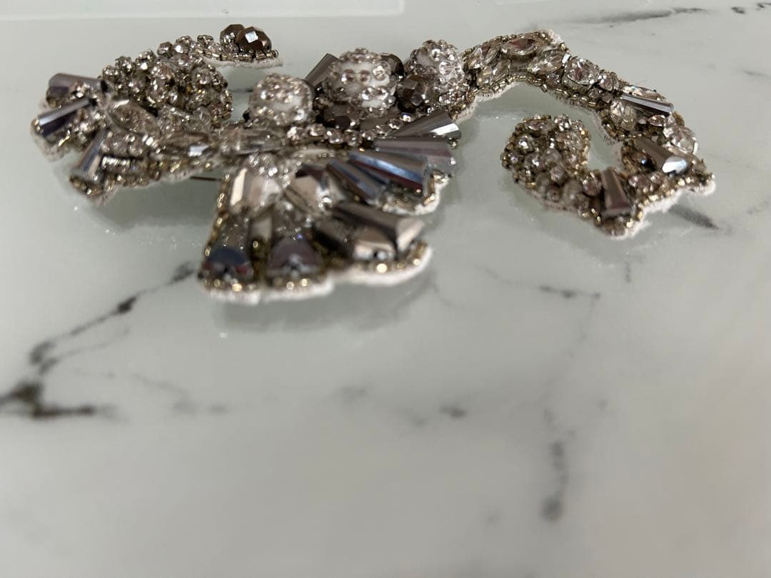 激レア max mara ブローチ シルバー クリスタル タツノオトシゴ ベア