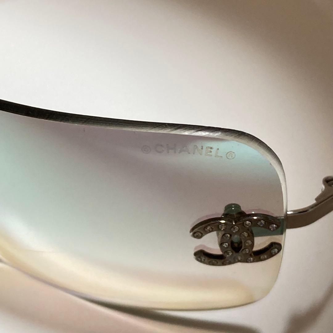 人気★シャネル★CHANEL サングラス リムレス ラインストーン ココマーク