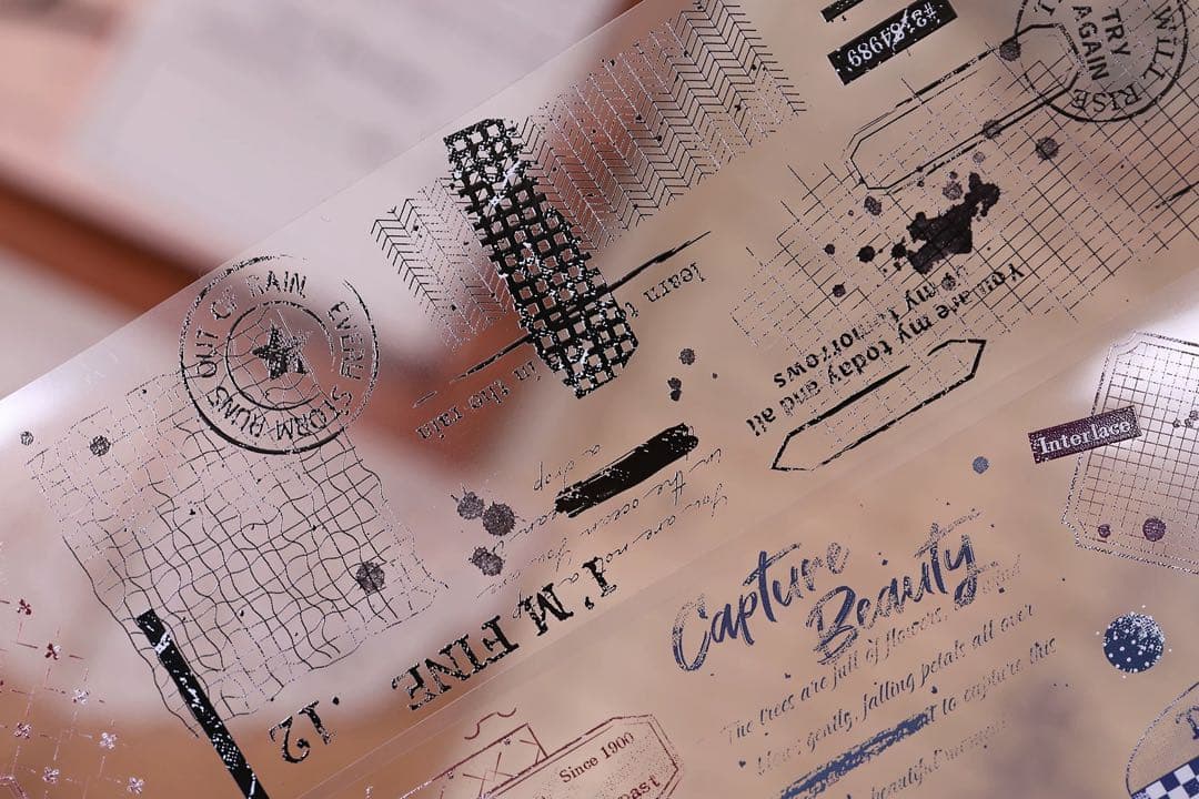 小白家文創《时光叙事》海外マスキングテープ　マステ 【2507】