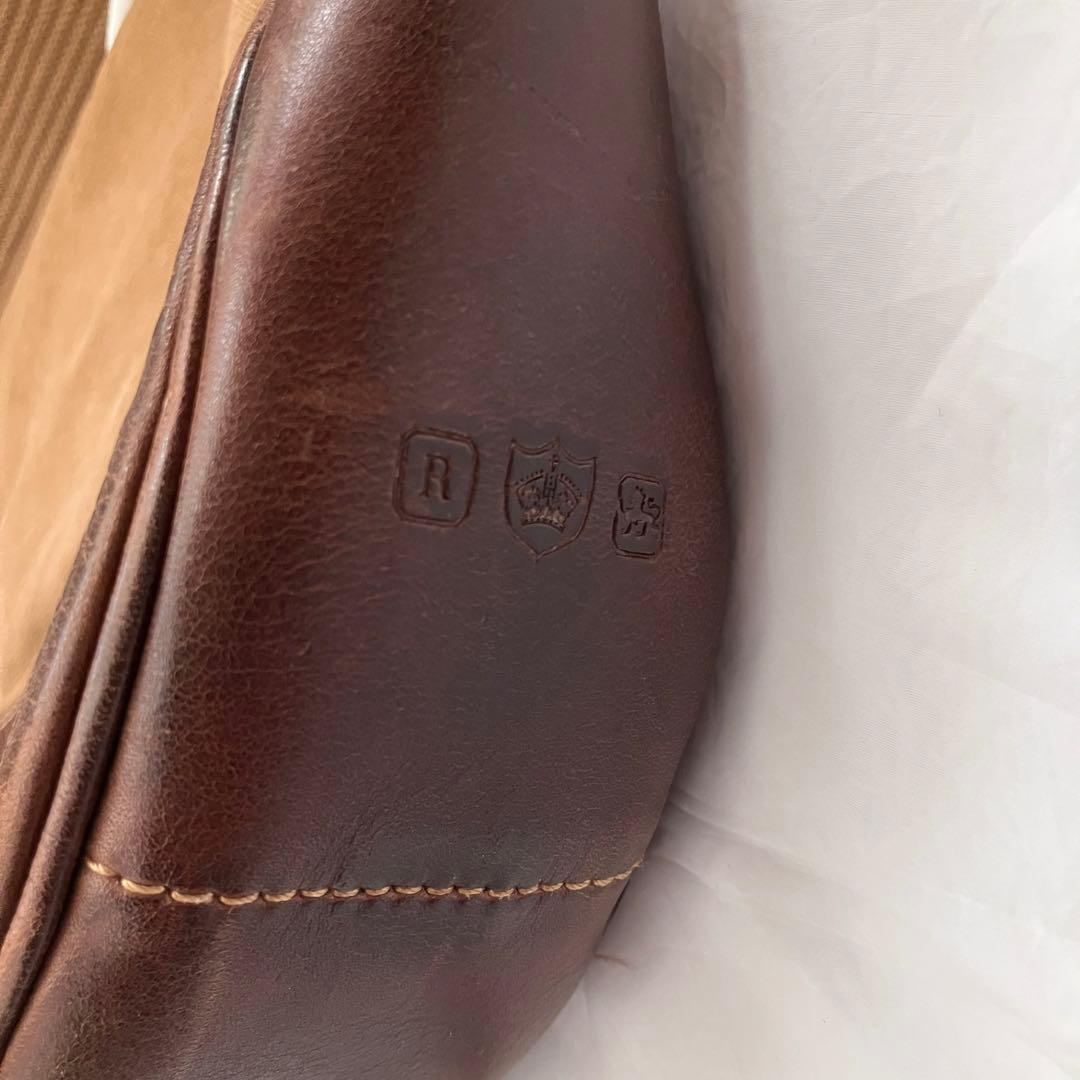 希少　ラルフローレン　メッセンジャーバッグ　ショルダーバック　キャンバス　レザー