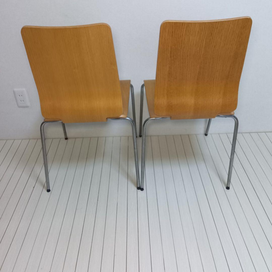 90's 廃盤 IKEA GILBERT スタッキングチェア　プライウッド　2脚