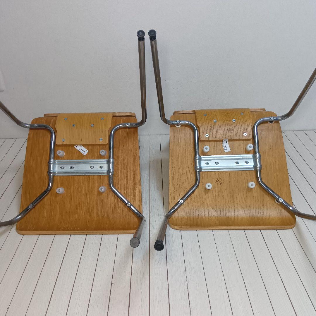 90's 廃盤 IKEA GILBERT スタッキングチェア　プライウッド　2脚