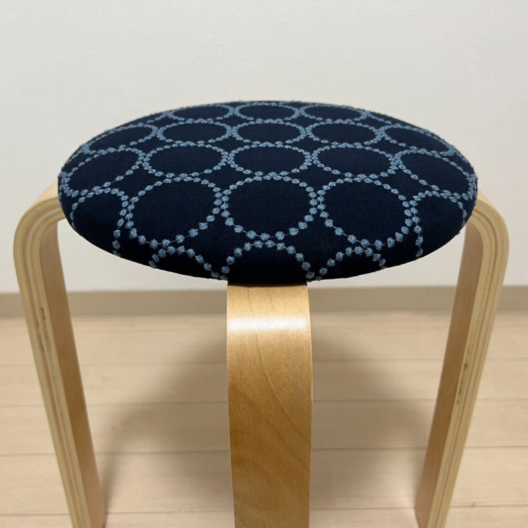 ミナペルホネン スツール タンバリン 丸椅子 【旧インディゴ/ダークグリーン】