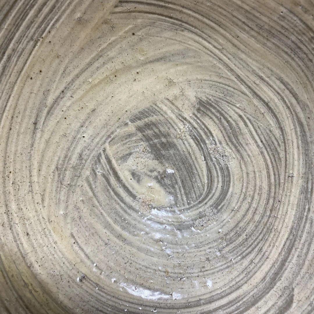 李朝前中期　刷毛目平茶碗