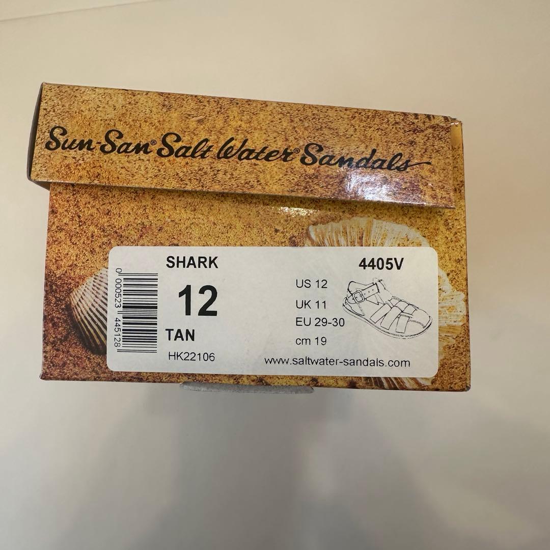 【新品】shark tan size12 ソルトウォーター saltwater