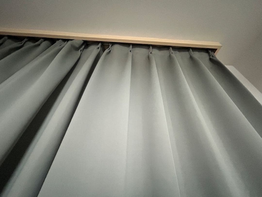 遮光 1級 134×155２枚　スチールグレー