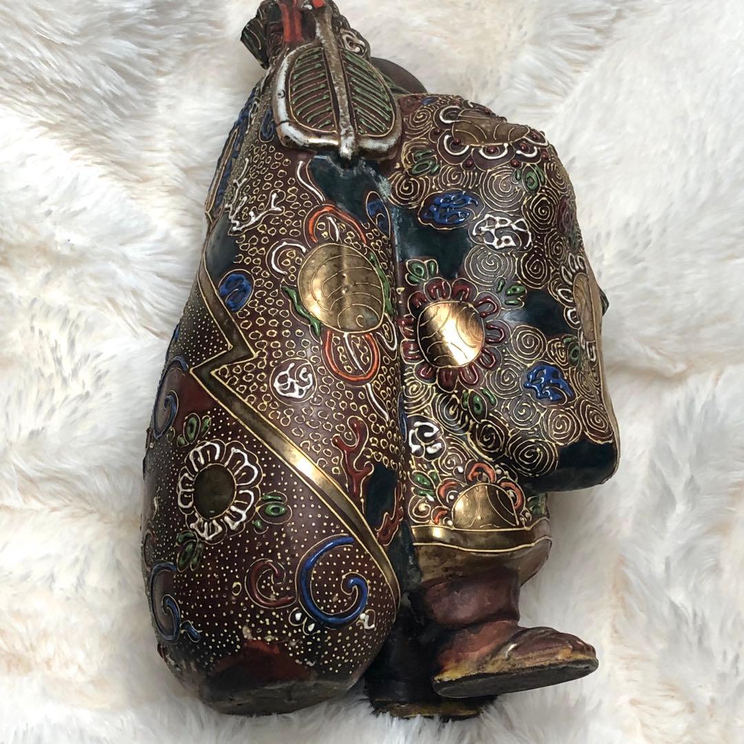 古民家　布袋仏像　極細工彫刻　旧家蔵出　人形　骨董品　アンティーク