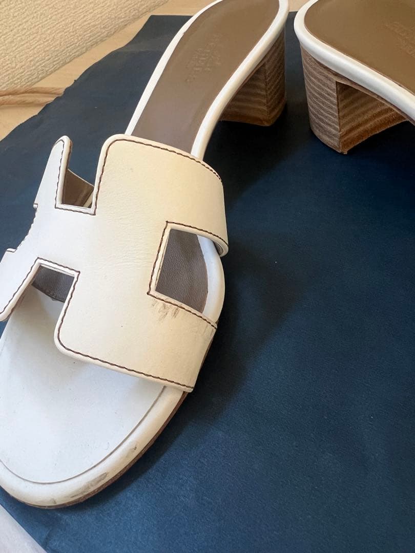 エルメス オアジス サンダル ホワイト