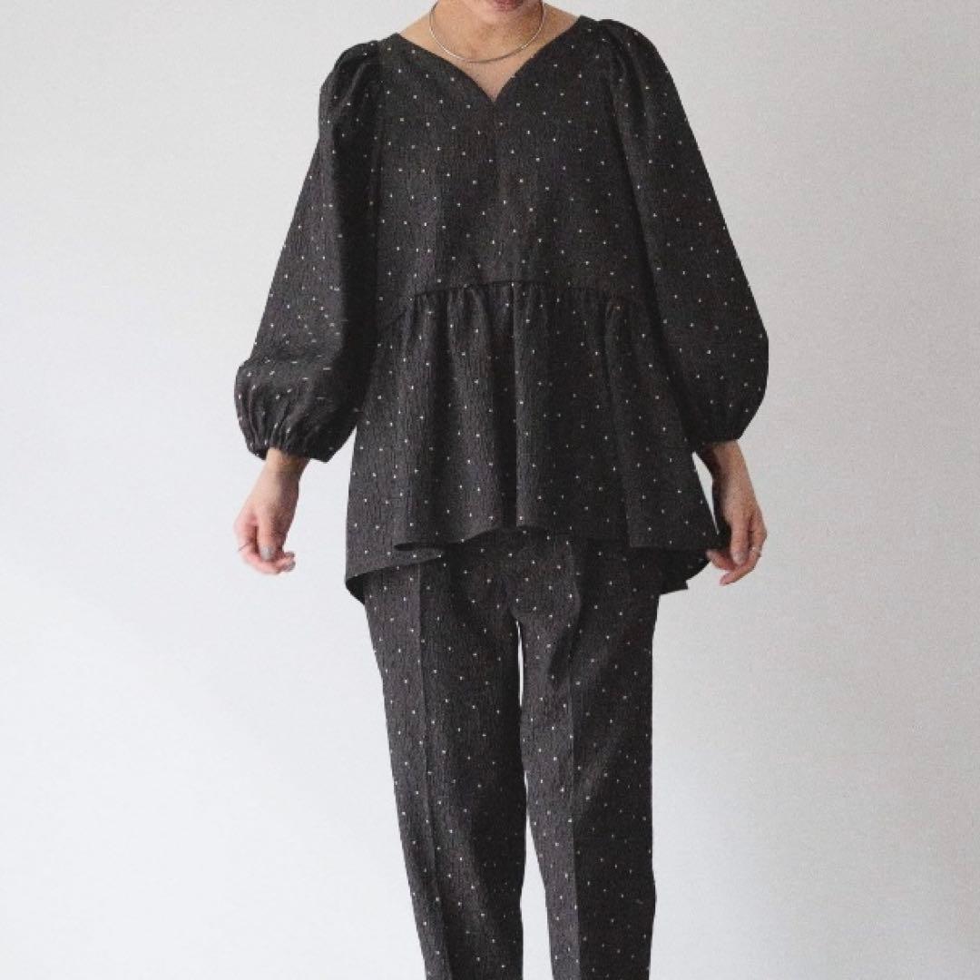 【新品未使用】LOWRYS FARM dayme ジャガードブラウス