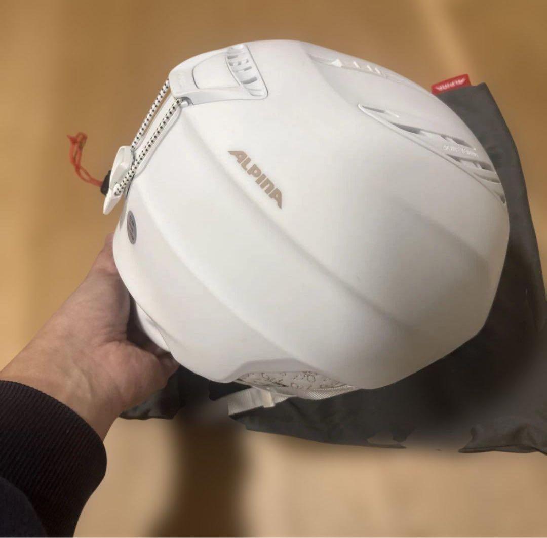 くみこさま専用ALPINA GRAND 白色　ヘルメット 57-61cm スキー