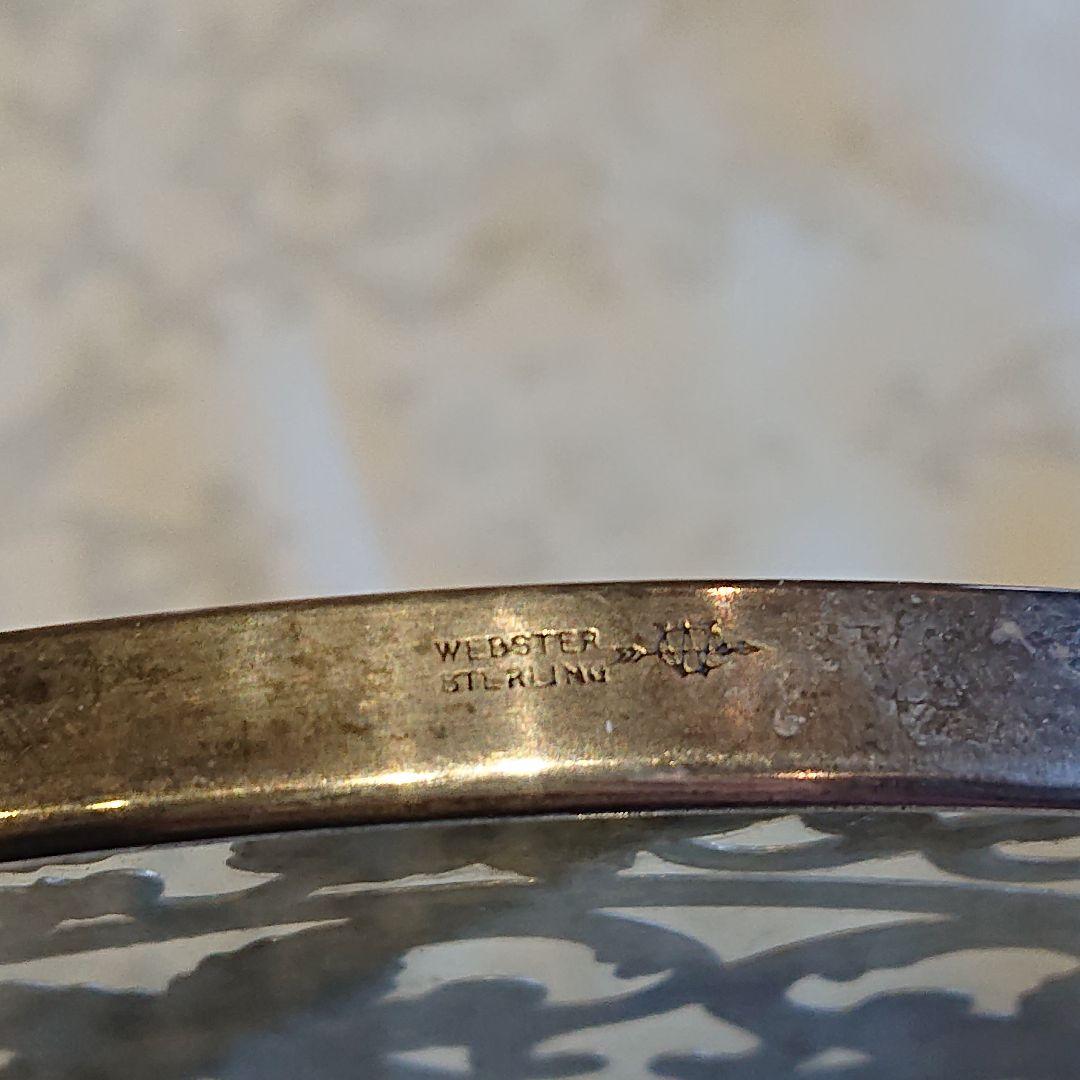 スターリングシルバー ポットスタンド　トリベット　 鍋敷 米国製 銀製　350g