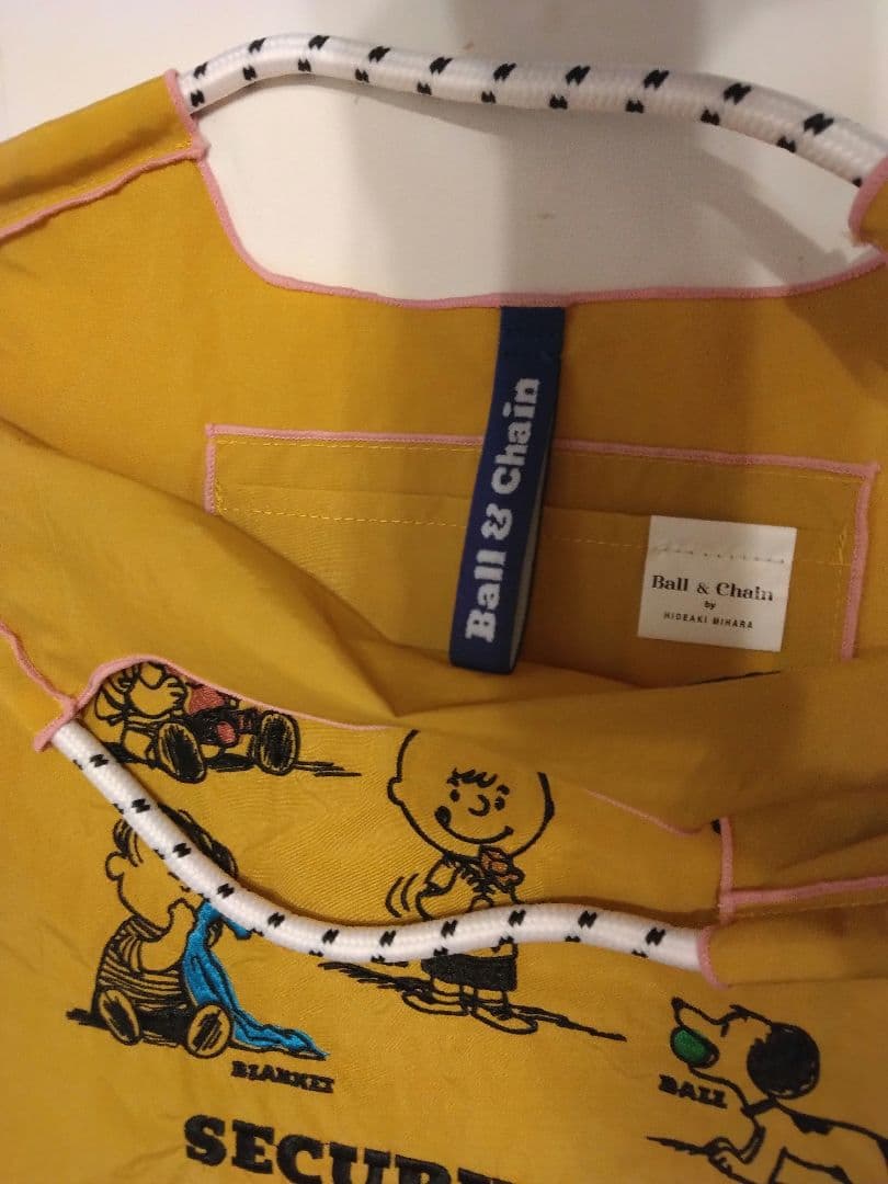 【未使用】ボールアンドチェーン スヌーピー 西宮阪急 Mサイズ イエロー