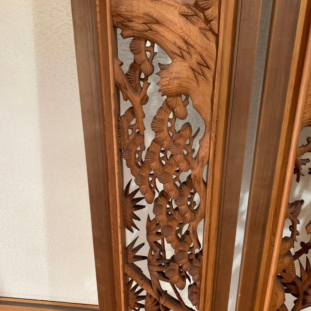 れいこ 彫刻欄間、、、松竹梅