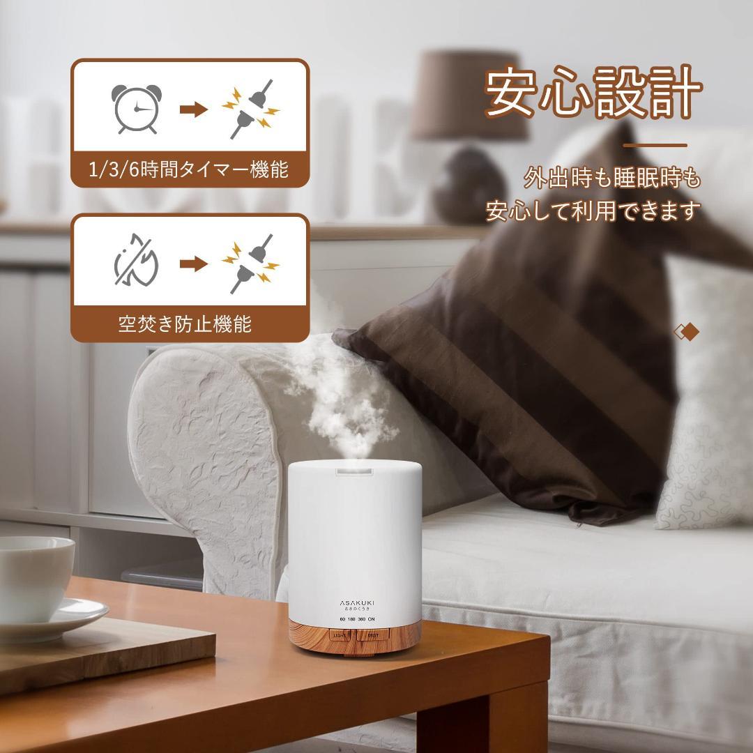 アロマディフューザー 小型 加湿器 卓上 超音波式