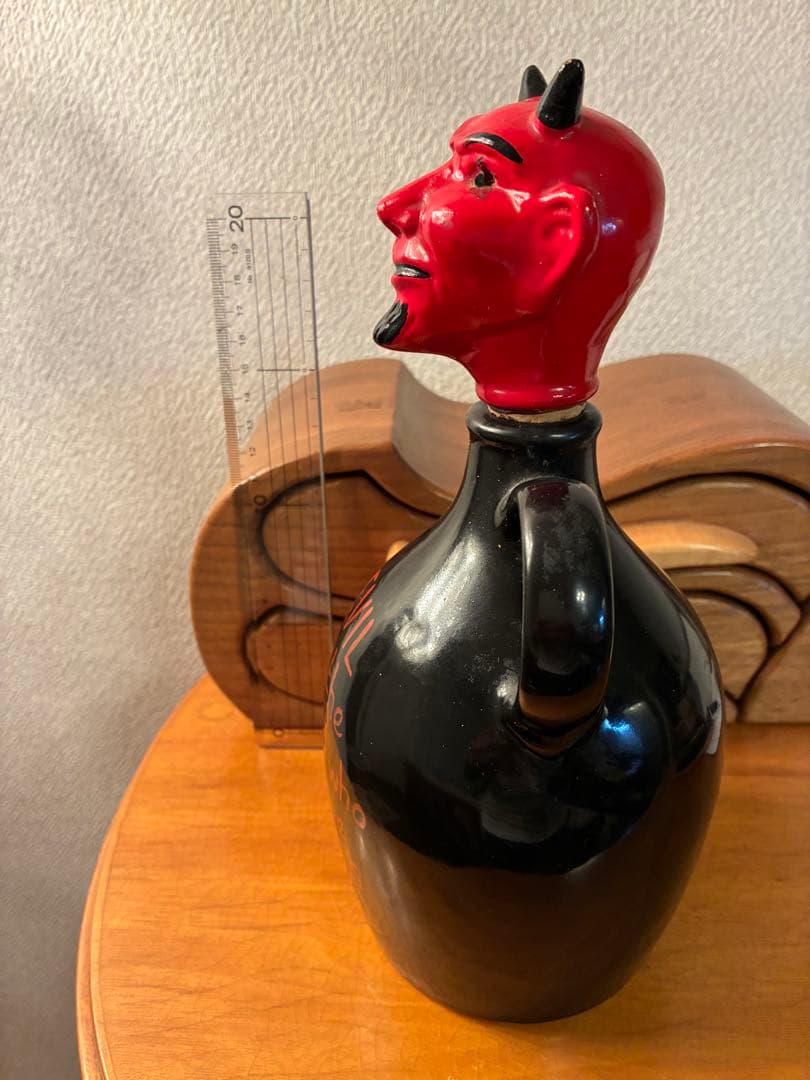 ビンテージ　デビル　悪魔　レッドデビル　デカンタ　毒瓶　ミッドセンチュリー