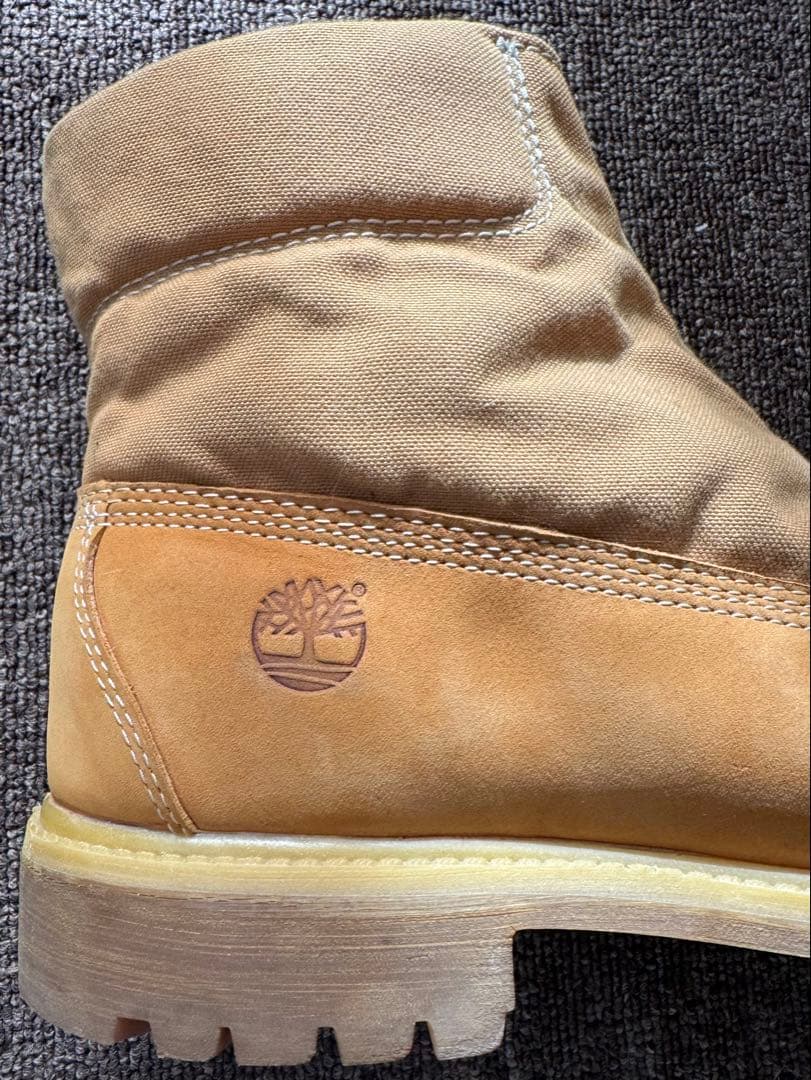Timberland × woolrich ジップアップイエローブーツ
