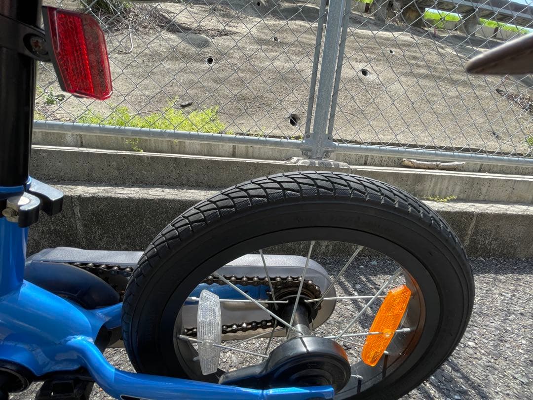 田んぼ様STRIDER 14x バランスバイク 青　正規キックスタンド付