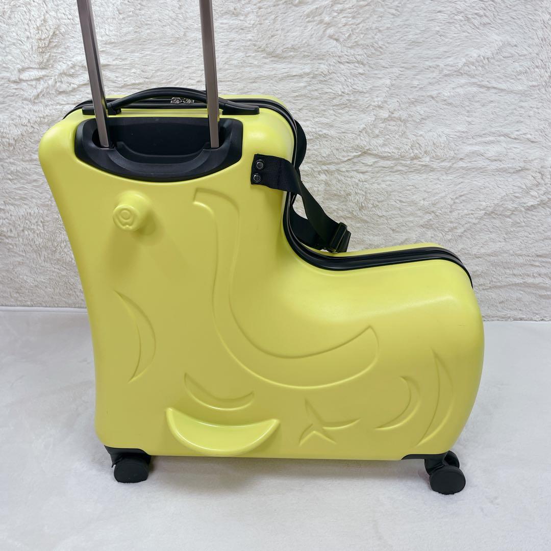 ✨美品✨ NORICCO ノリッコ 子どもが乗れるキャリーケース Mサイズ 黄