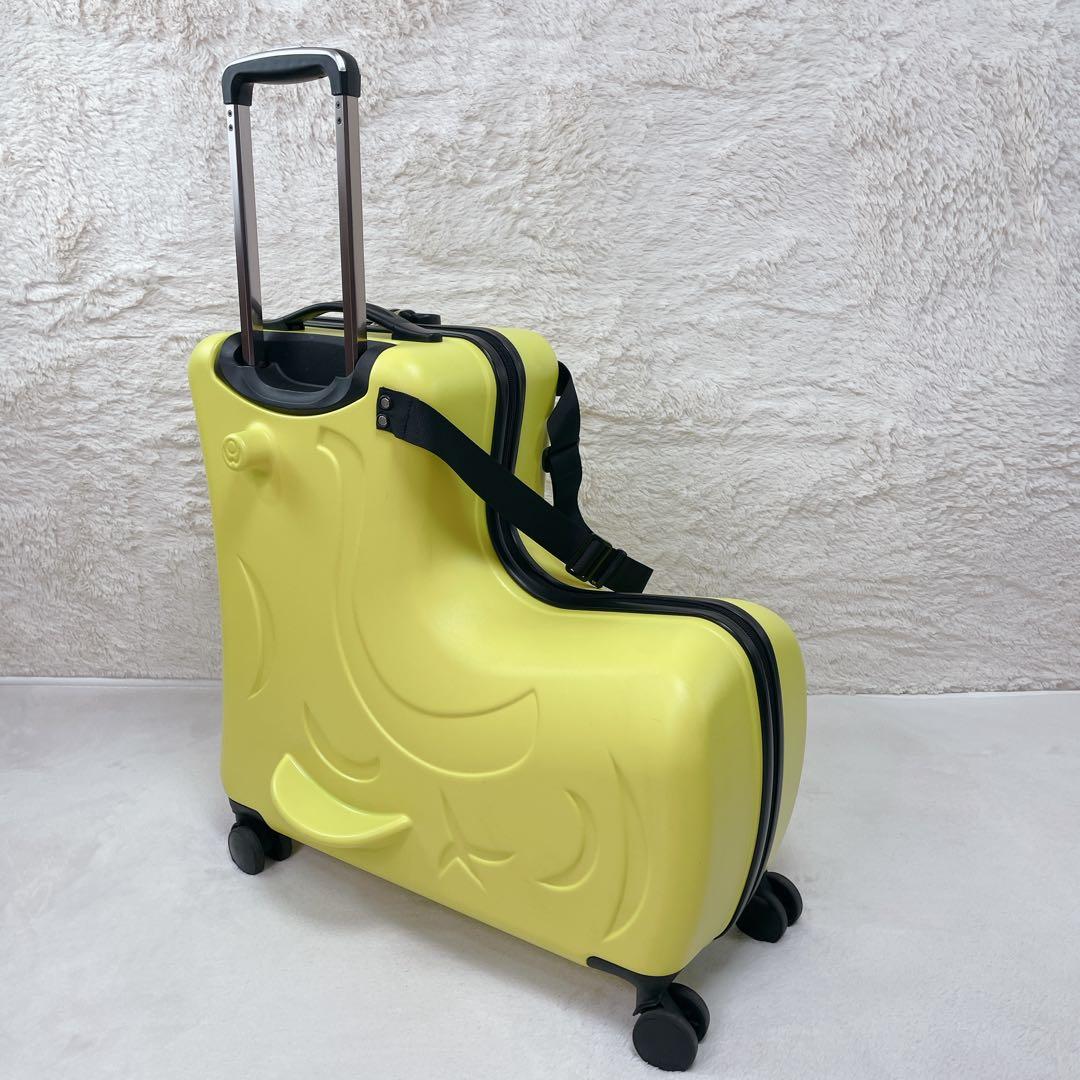 ✨美品✨ NORICCO ノリッコ 子どもが乗れるキャリーケース Mサイズ 黄