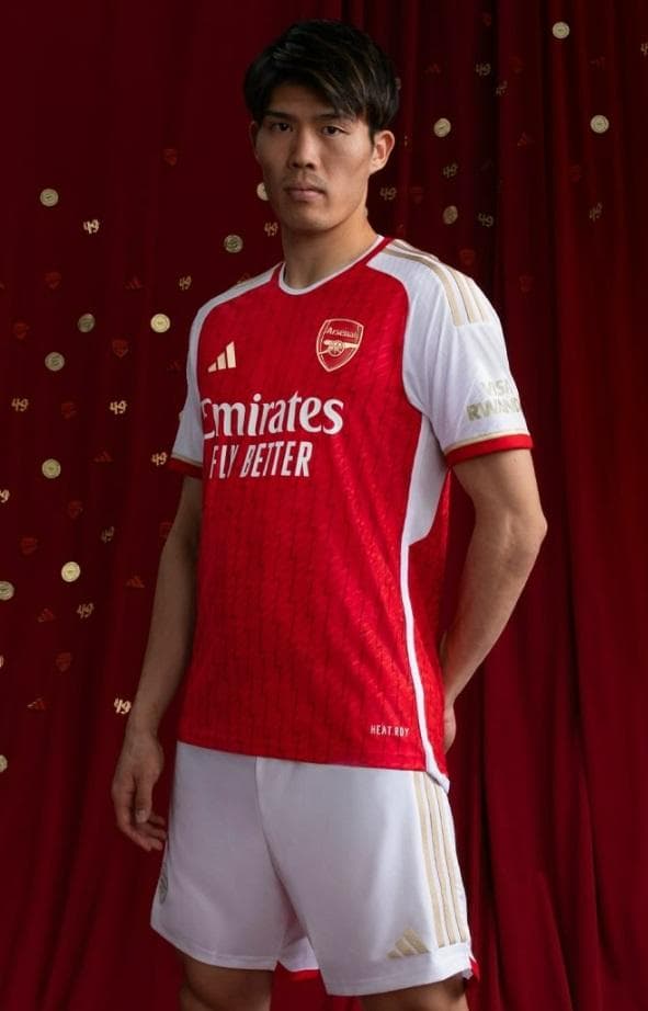 アーセナル　冨安健洋　オーセンティック ホーム（M）2023-24