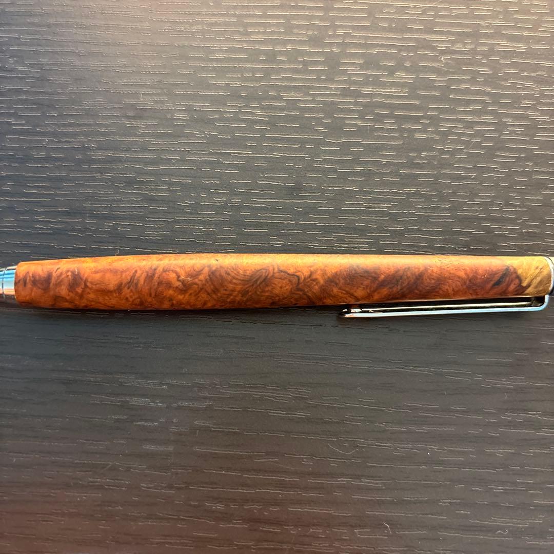 工房楔　シャープペンシル　花梨瘤（一部紅白）