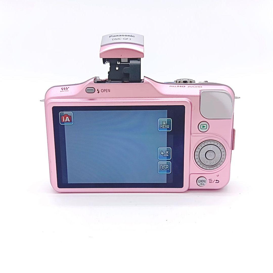 LUMIX DMC-GF3 ピンク ミラーレス一眼レフカメラ本体 バッテリー付き