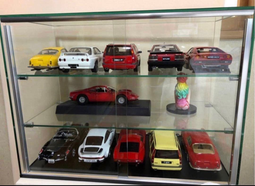 高級ガラスケース☆フィギュア☆コレクション☆1/18☆ミニカー☆ガラスケース☆A