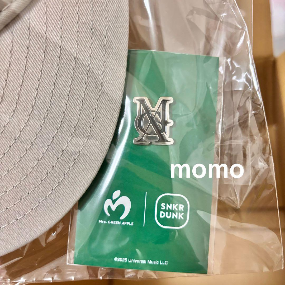 ピンズ付き Mrs. GREEN APPLE ニューエラ キャップ ベージュ