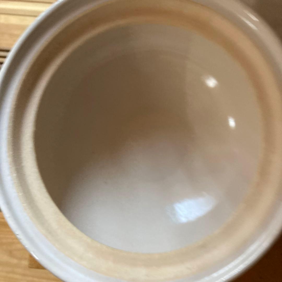 長谷園　ヘルシー蒸し鍋　中　￼土鍋　白