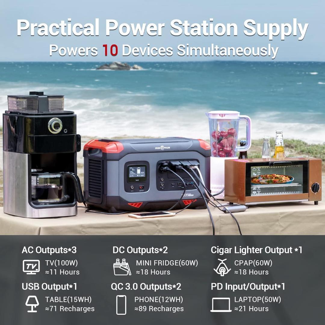 ROCKPALS ポータブル電源 RP1300 1254Wh 2台セット