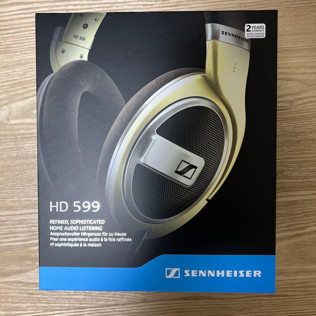 HD599 ゼンハイザー　ヘッドホン アイボリー　プリン