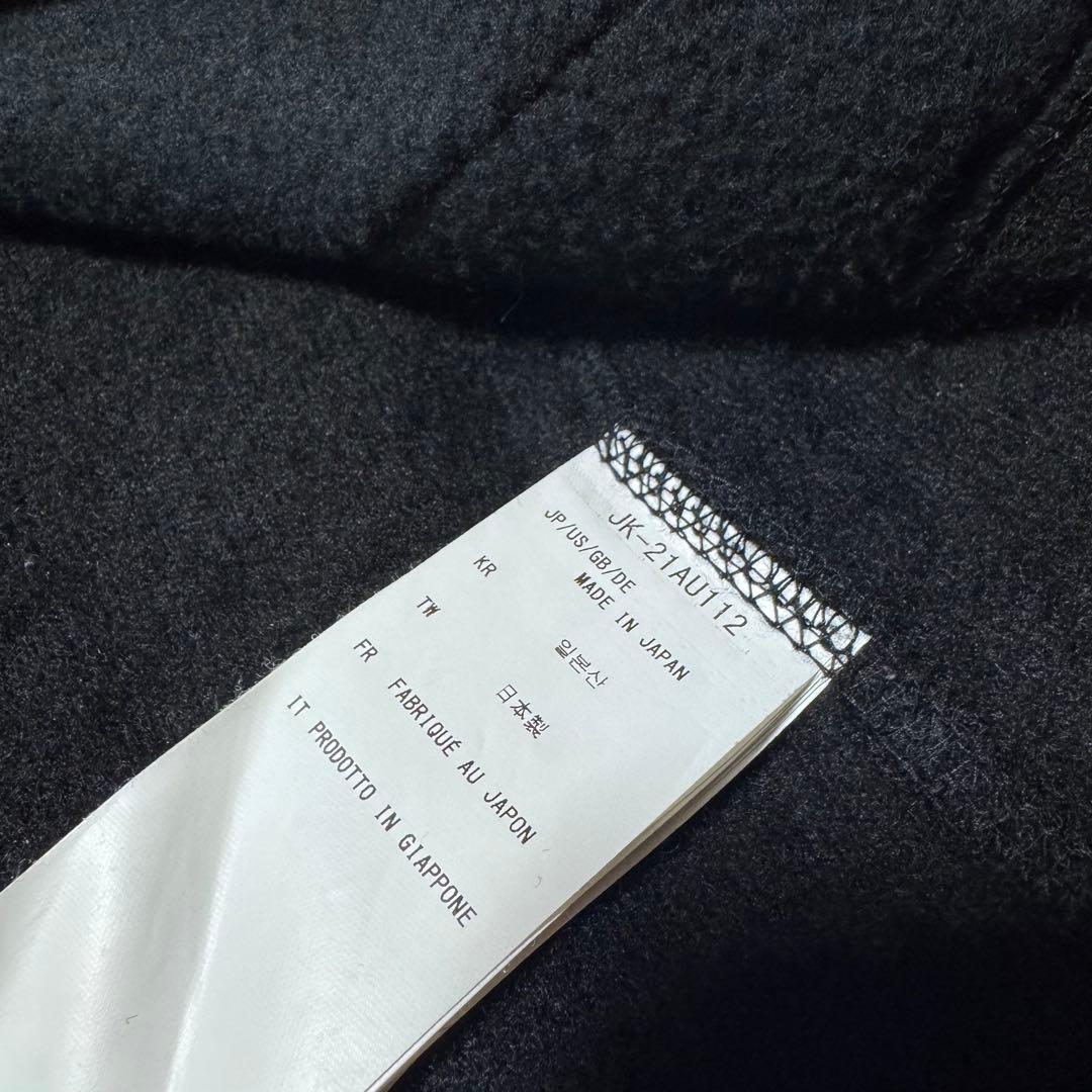  peak ウールフリースベスト 羊毛 ハーフジップ ブラック M