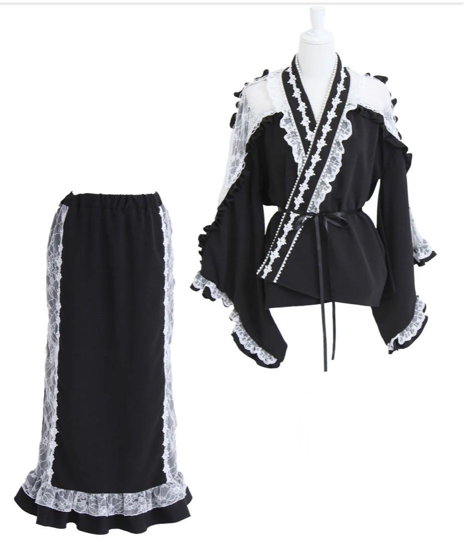 DearMyLove ディアマイラブ あまらぶ浴衣 ブラック 黒 地雷