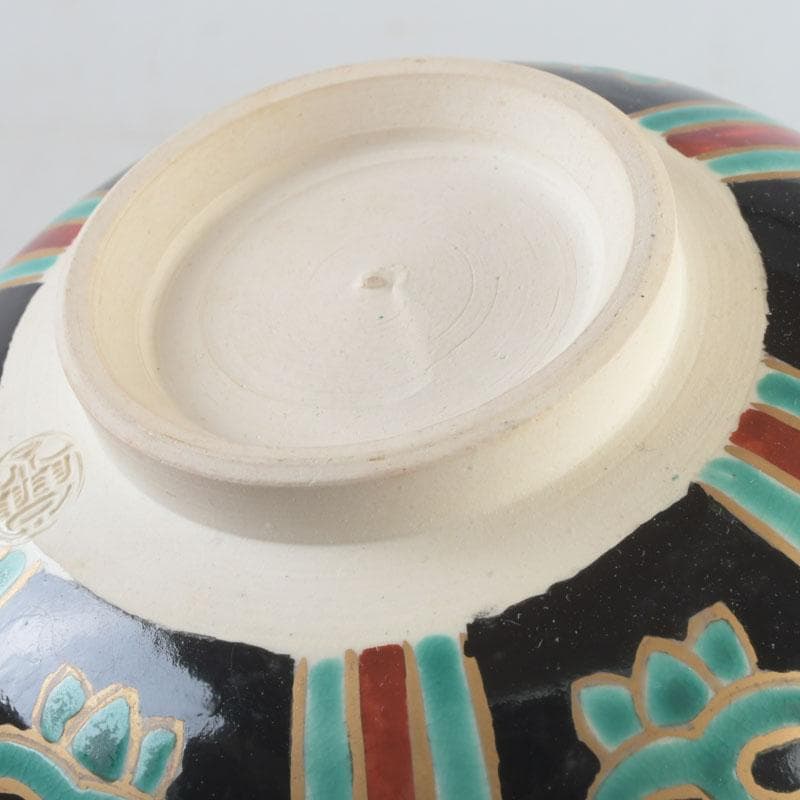 茶道具　京焼　橋本永豊造　仁清写　金菱　茶碗　時代箱　V　9835