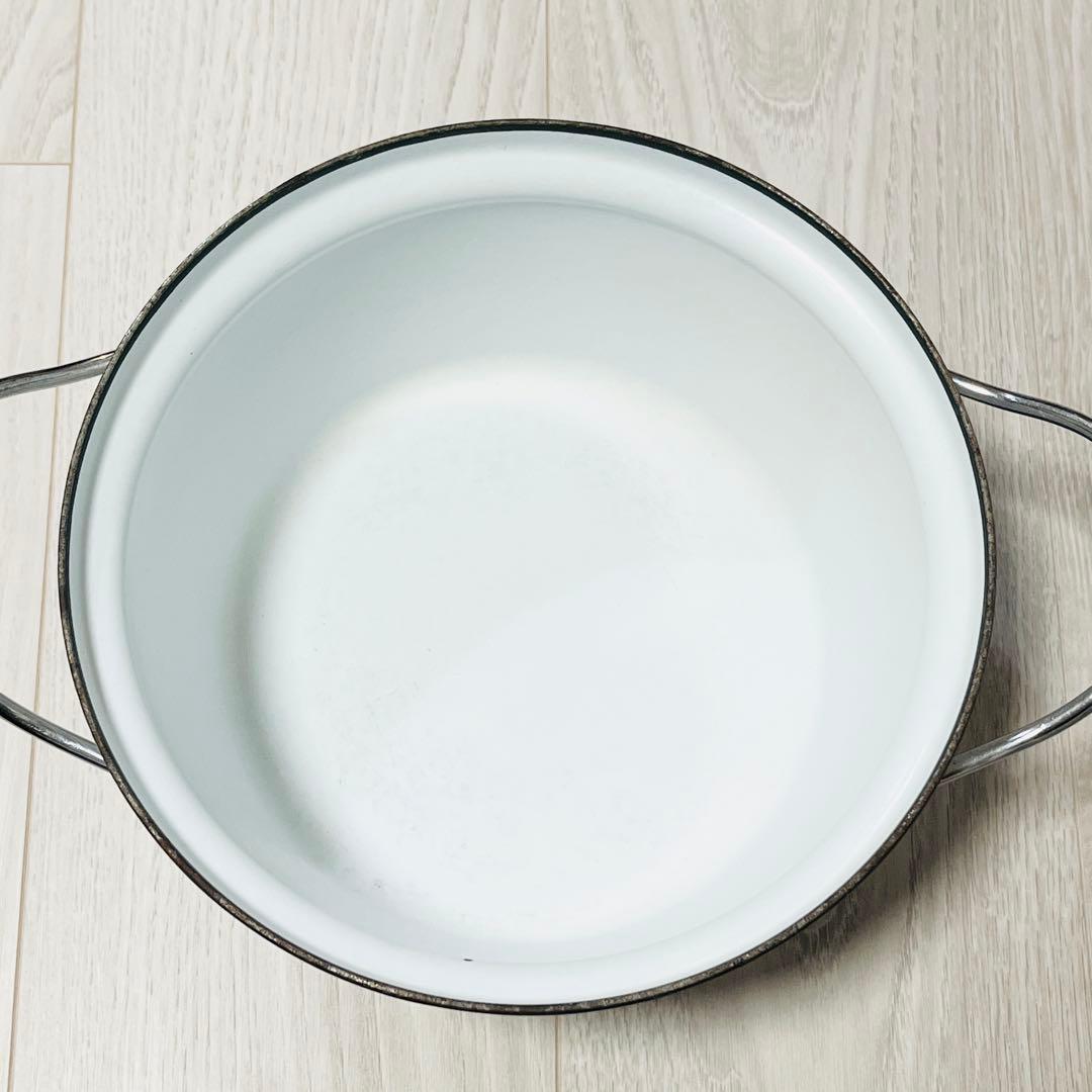 【希少品】北欧ビンテージ キャサリンホルム ホーロー鍋 22cm