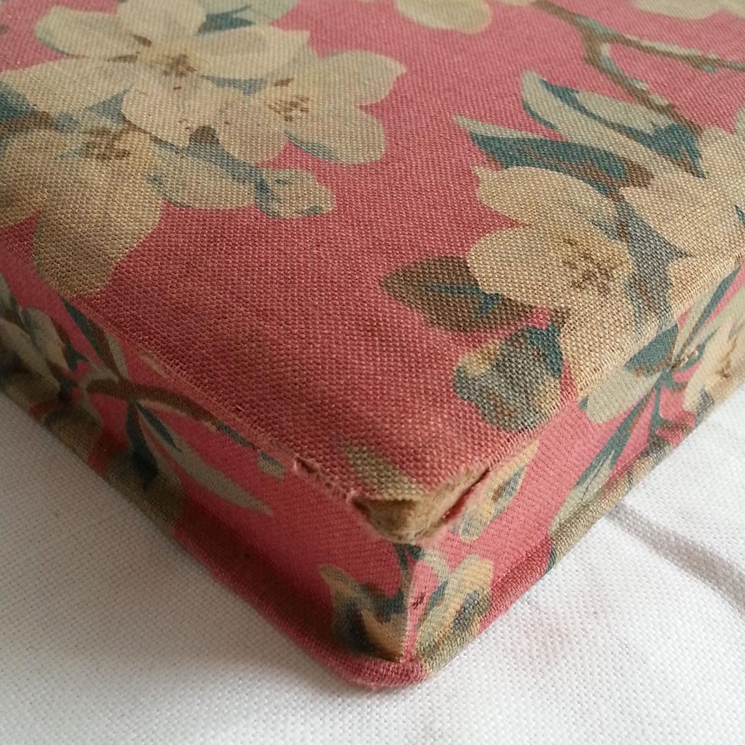 カルトナージュ 花 ピンク フランス アンティーク