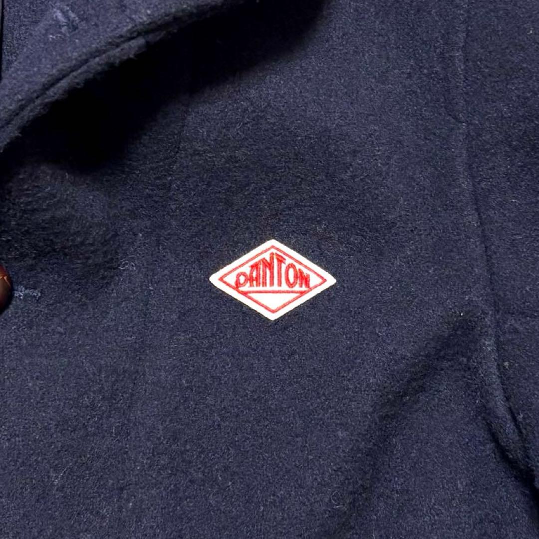 ✨美品✨ダントン　ウールモッサコート　胡桃ボタン　ネイビー　サイズ40