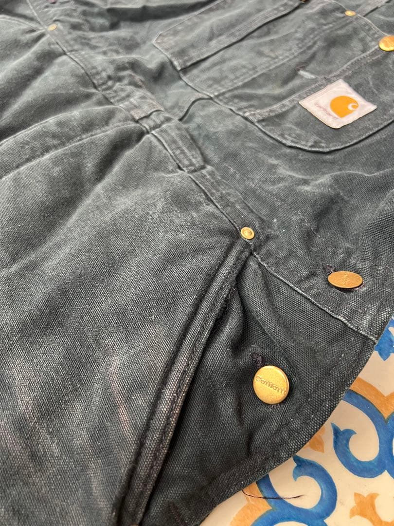 USA製 輸入古着 Carhartt ブラックオーバーオール