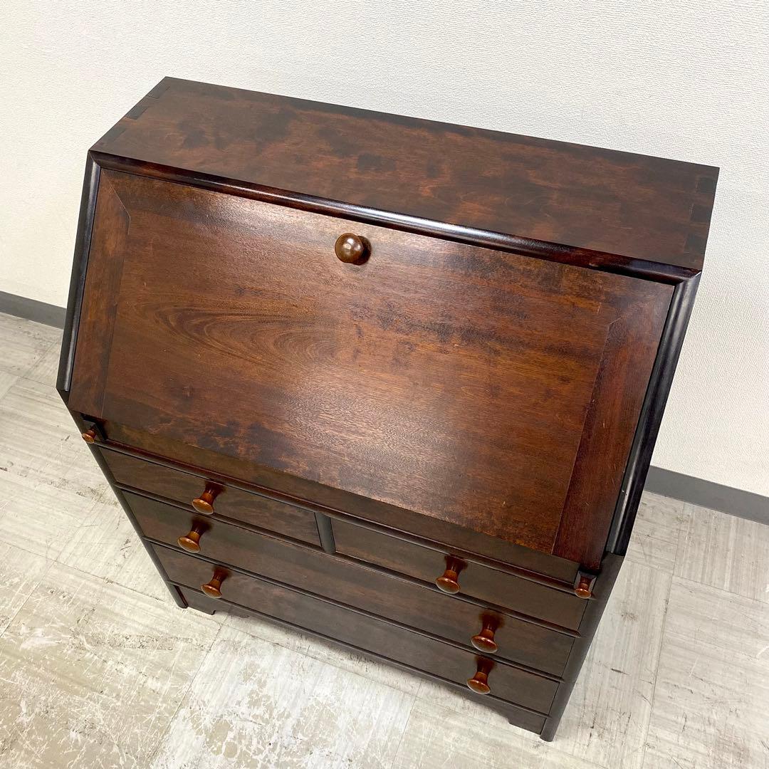 松本民芸家具 ライティングビューロー チェスト デスク 机 民藝 民芸家具 2