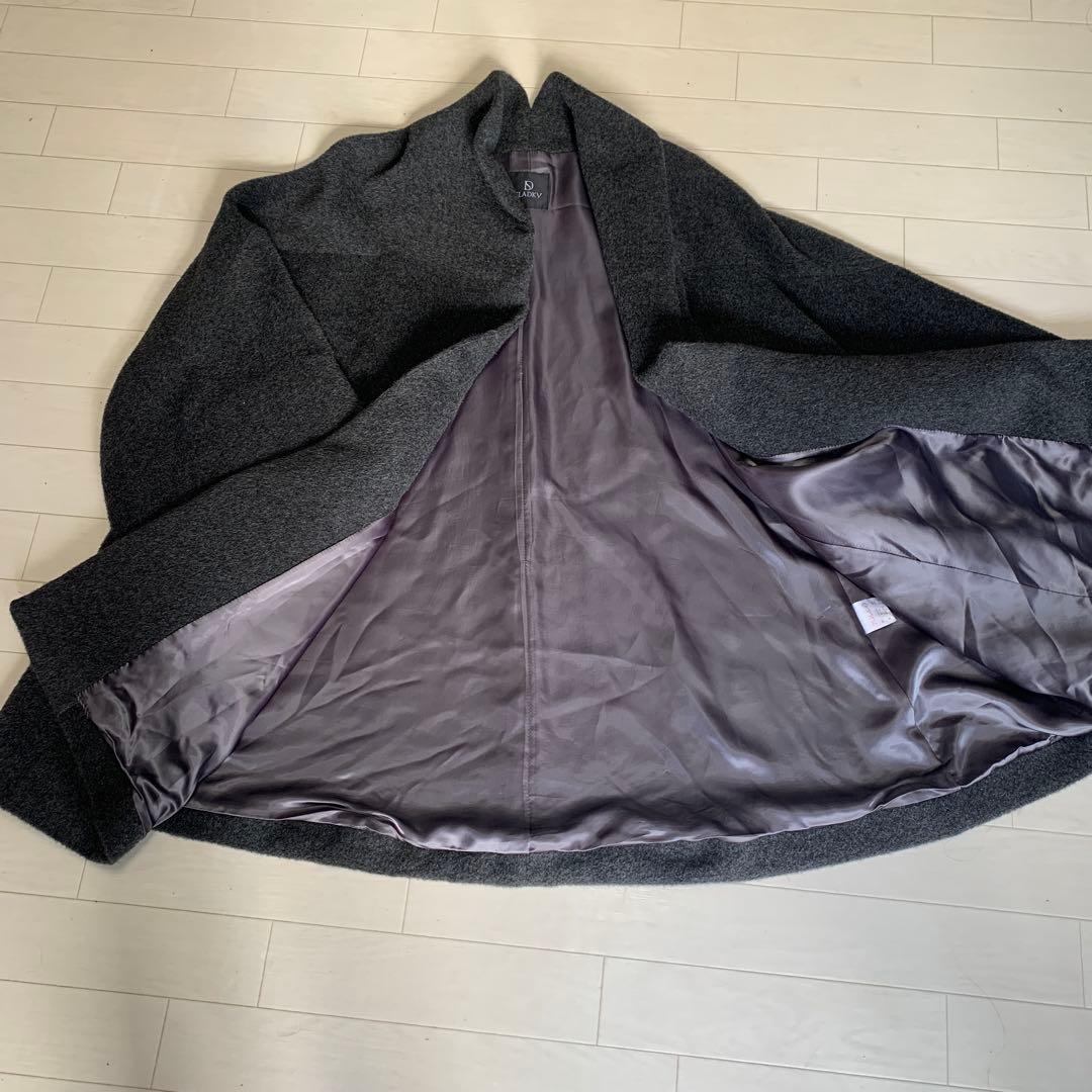 SLADKY 和装スラドキー mima 女優コート アルパカ70%ウール30%