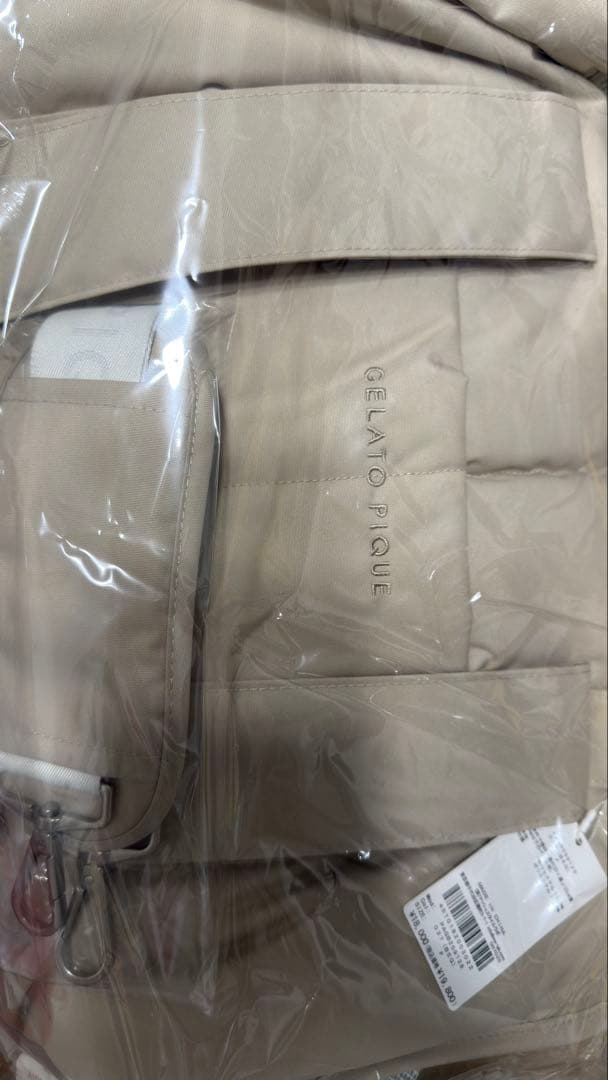 【新品】gelato pique キルティングキャリーバック BEG