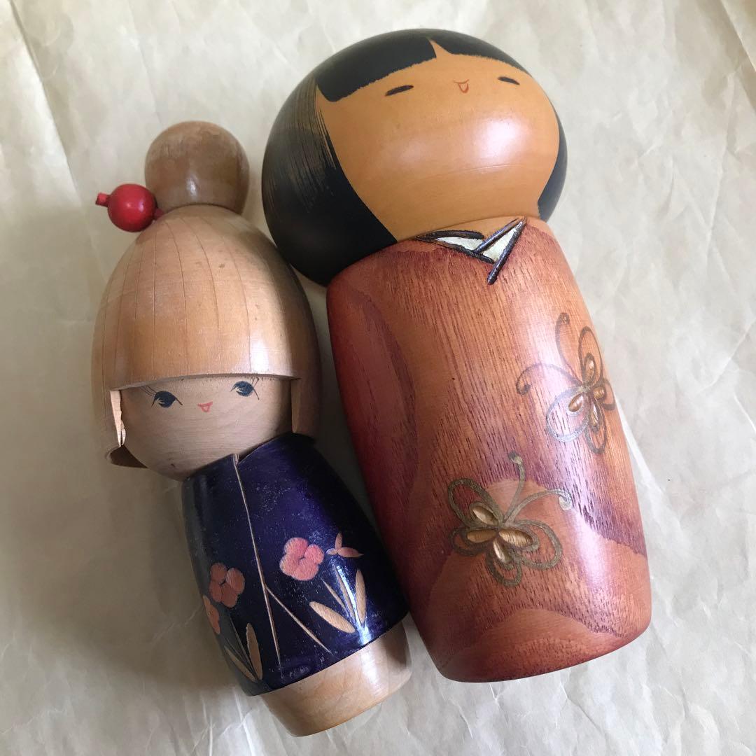 [タイムセール]こけしセット民芸品　置物　日本　人形伝統工芸品インテリア こけし