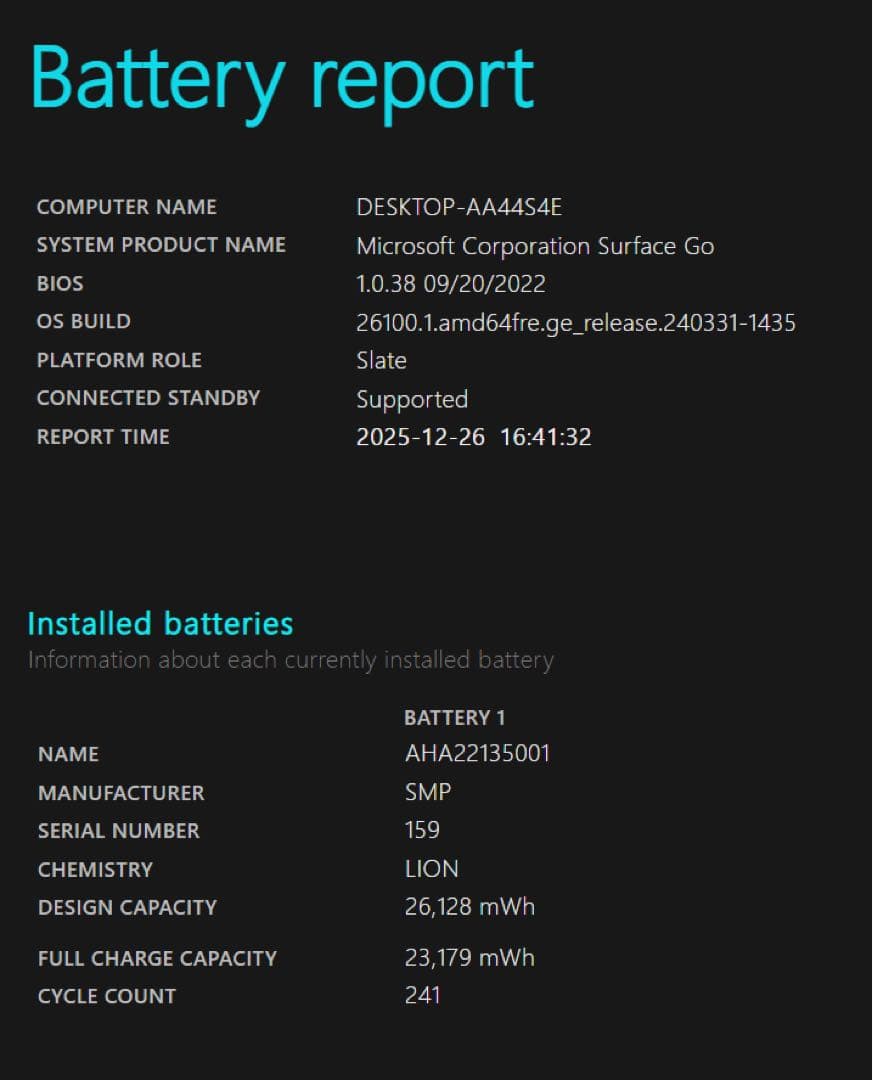 初代Microsoft Surface Go 本体＋純正タイプカバー　完動品