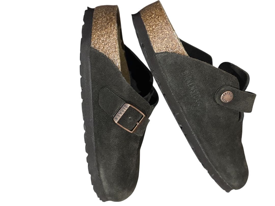 Birkenstock ビルケンシュトック　ボストン　スエード　モカ　36 茶