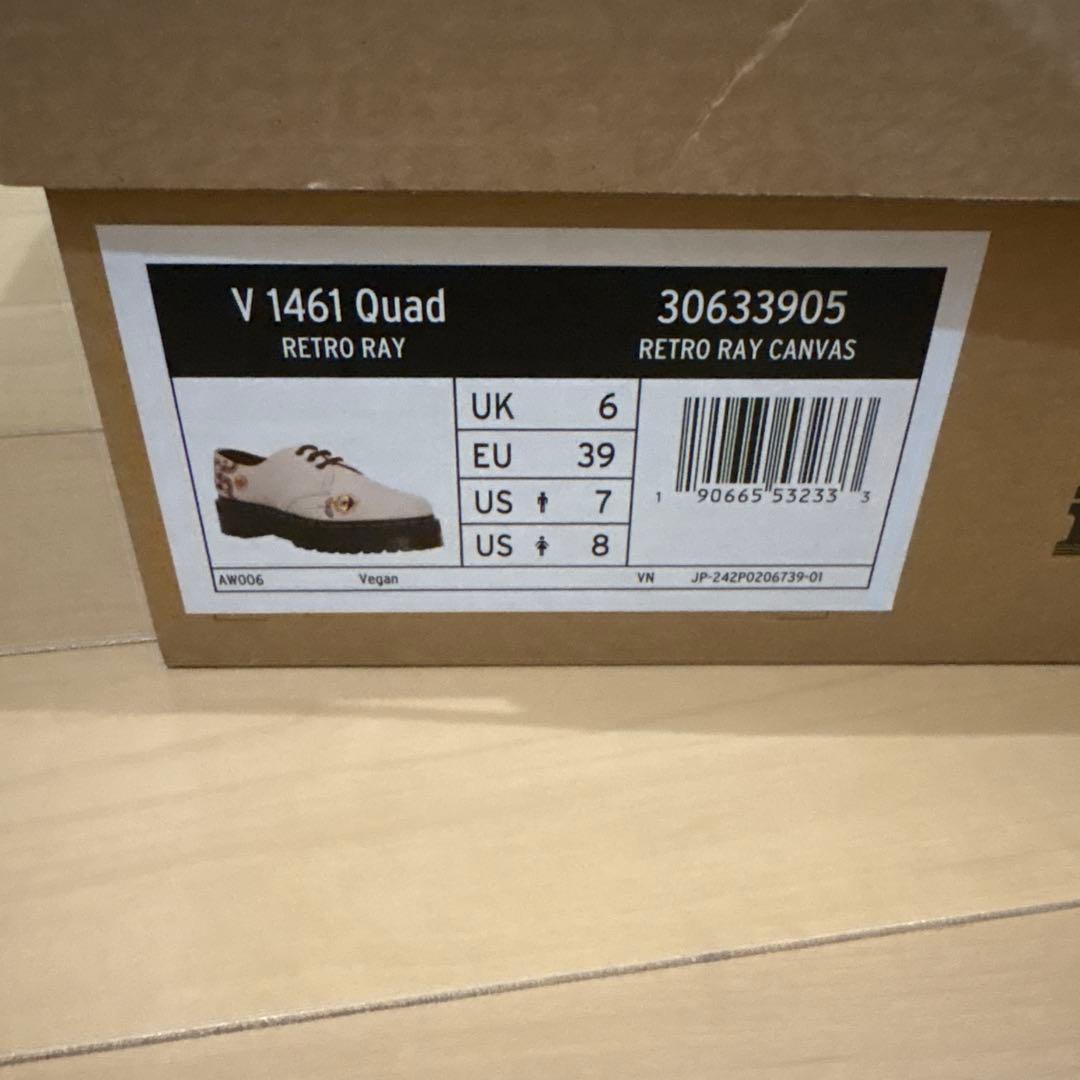 Dr. Martens 1461 アイボリー 花柄刺繍　最終値下げ