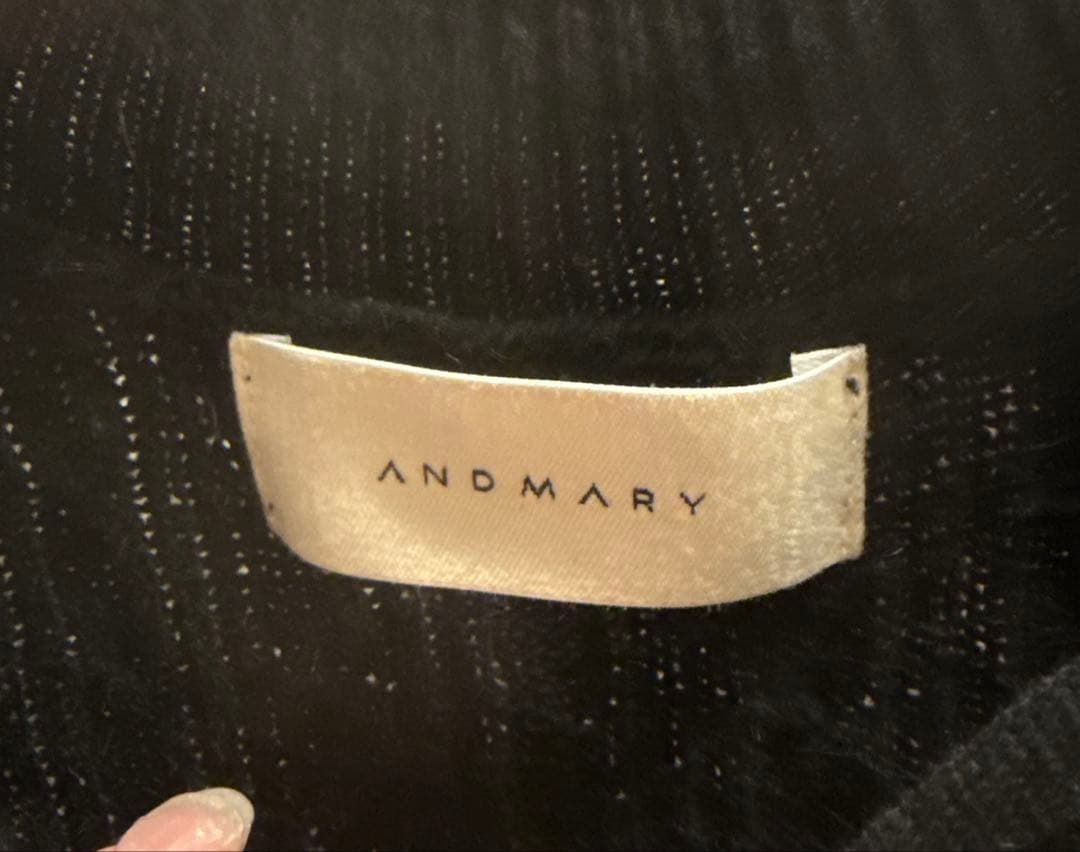 ANDMARY Tess blouse mini dress ブラック 黒