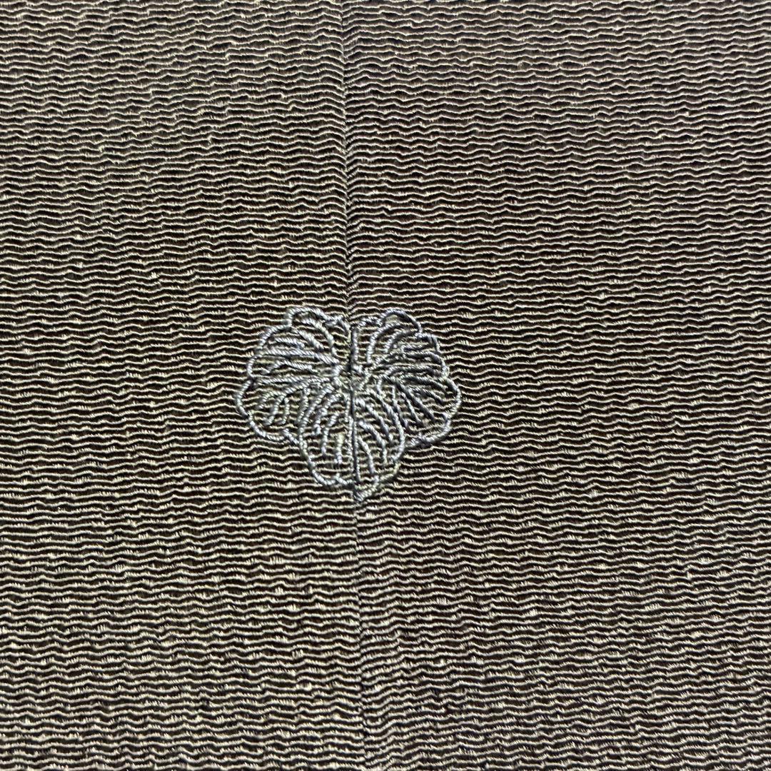 D113訪問着 ホリヒロシ 葵 刺繍 縫い紋 正絹着物 袷 しつけ糸未使用極美品