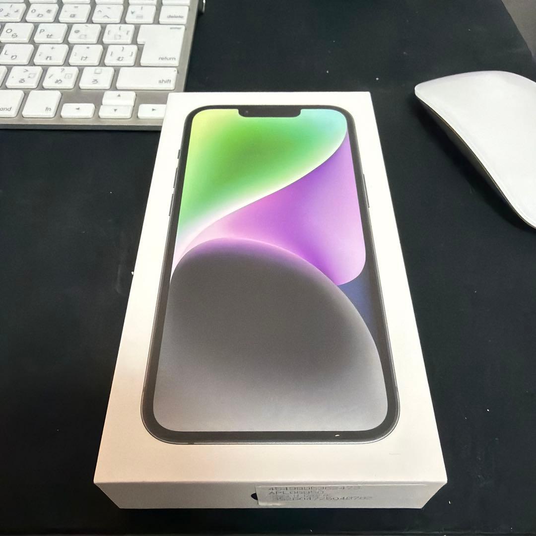 iPhone 14 ミッドナイト128GB 箱あり+α
